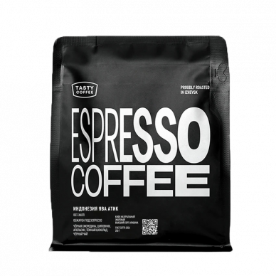 Кофе для эспрессо в зернах "Индонезия Ява Атик"(микролот), 250г, Tasty Coffee