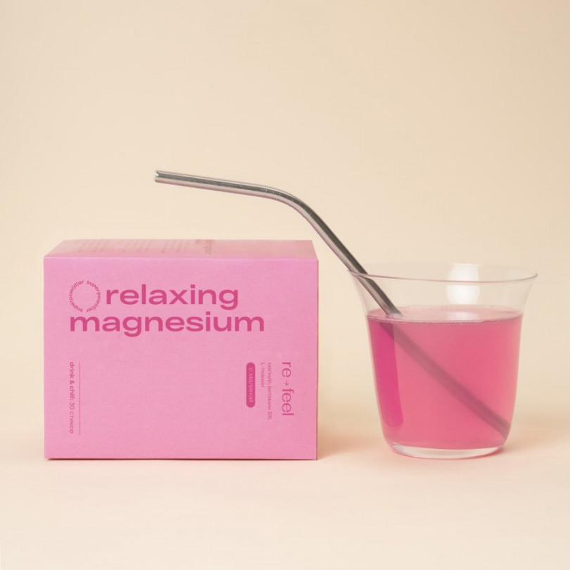 Морской магний с малиной в стиках ReFeel, 129 гр