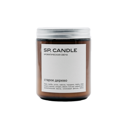 Ароматическая свеча "Старое дерево" SPCandle