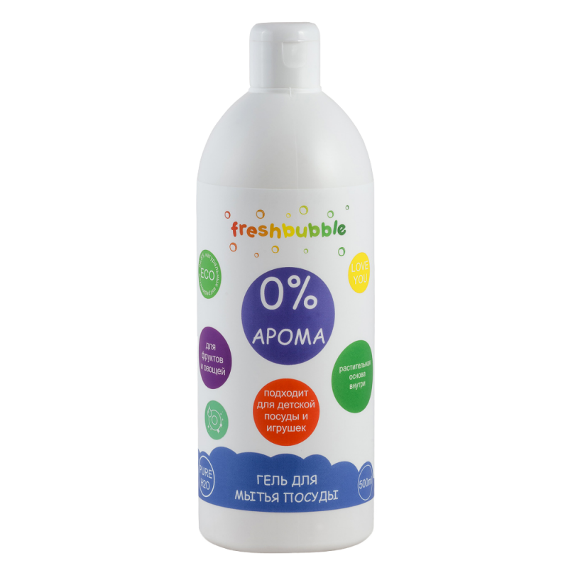 Гель для мытья посуды без аромата Freshbubble